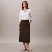 限尺码：Massimo Dutti 压褶半身裙慵懒高腰显瘦蓬松A字裙