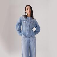 Levi's 李维斯女士修身束腰鱼尾牛仔夹克外套003HO