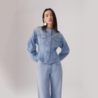 Levi's 李维斯女士修身束腰鱼尾牛仔夹克外套003HO