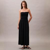 Massimo Dutti 高腰花苞半身裙松紧腰宽松显瘦慵懒风百搭中长裙
