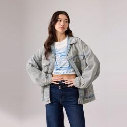 Levi's 李维斯26年秋季新款女士美式复古休闲水洗做旧牛仔夹克外套