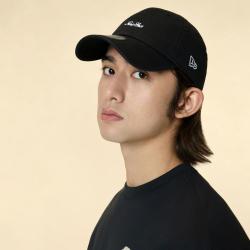 NEW ERA 简约刺绣字母logo棒球帽男女软顶弯檐CC940帽子