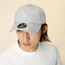 NEW ERA MLB刺绣简约小标软顶百搭弯檐帽男女同款940帽子
