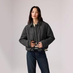 Levi's 李维斯26年秋季新款女士美式复古休闲仿毛呢夹棉短外套