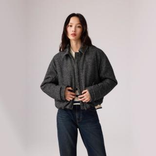 Levi's 李维斯26年秋季新款女士美式复古休闲仿毛呢夹棉短外套