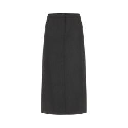 Massimo Dutti 格纹直筒半身裙商务通勤气质显瘦裙