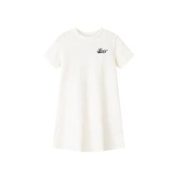 Levi's 童装女童连衣裙夏季圆领透气纯色儿童裙子