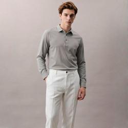 Massimo Dutti 男式经典百搭宽松直筒休闲裤