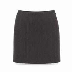 Massimo Dutti 高腰简约A字羊毛气质通勤短裙