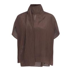 Massimo Dutti 极简高级感光泽感条纹宽松通勤女式衬衫