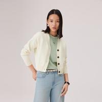 Levi's 李维斯秋冬女士简约通勤休闲韩系小开领针织衫毛衣