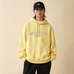 NEW ERA 春夏字母印花连帽卫衣情侣宽松百搭上衣潮