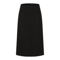 Massimo Dutti 黑色高腰气质中长款半裙