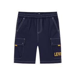 Levi's 线下同款李维斯童装男童梭织短裤夏季透气工装口袋设计儿童裤子