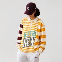 NEW ERA 叛逆韶华系列拼接撞色百搭长袖Polo衫男女同款