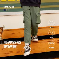 Levi's 儿童裤子男童工装裤春季童装大口袋梭织裤时尚休闲长裤