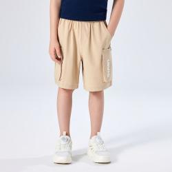 Levi's 童装男童短裤夏季透气舒适梭织短裤中大童柔软宽松休闲裤