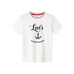 Levi's 线下同款李维斯童装夏季短袖T恤透气纯色女童短袖舒适儿童短T