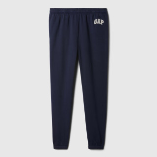 Gap 男装早秋款抓绒松紧腰针织束脚裤运动裤长裤美版500382 海军蓝 M