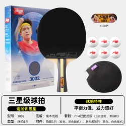 红双喜 乒乓球拍一星二星三星四星五星专业级学生兵乓球1件装