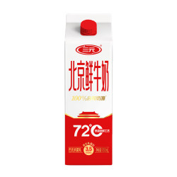 三元 北京鲜牛奶950ml  低温鲜奶72℃巴氏杀菌 北京鲜牛奶950ml