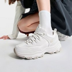 斯凯奇 幸运叶子丨斯凯奇熊猫鞋女鞋轻便厚底小白鞋复古慢跑运动鞋休闲鞋