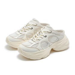 PALLADIUM 休闲鞋网布透气拼接一脚蹬女款半拖老爹鞋99759