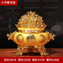 艾格辰 绒沙金聚宝盆存钱罐