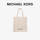MICHAEL KORS 礼物轻奢MK女士白色帆布袋 白色