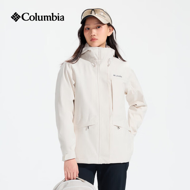 Columbia 冲锋衣女26秋冬户外保暖抓绒内胆防水三合一冲锋衣XR4388 191 L