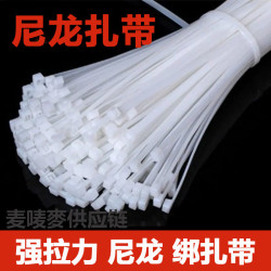 Nylon 强拉力扎带捆绑扎带黑色白色结实扎带厂家批发耐用扎带包邮