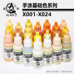 星影环保水性漆 基础色 透明色 荧光色 肌肤色科幻色高达模型专用