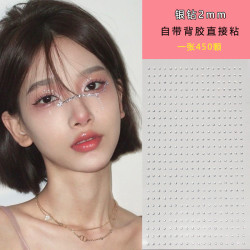 贴钻眼妆亮钻泪钻脸部面部上免胶水舞台水钻眼角蝴蝶超仙