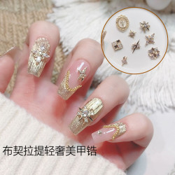 CY爆款布契拉提锆石金色轻奢复古精致锆石混装合集