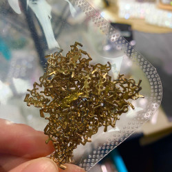 （20颗）春柚美甲饰品金色字母杨树林合金美甲钻美甲饰品钻