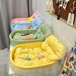 猫狗通用四季保暖加厚别墅窝垫宠物床猫咪狗屋冬季防寒家居用品