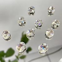 5颗春柚美甲饰品高品肥方超闪成品水晶月光肥方堆钻美甲钻约10mm