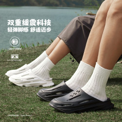 李宁 CF溯-行山拖鞋男女同款夏季软底轻质缓震透气休闲鞋AGLT077