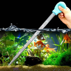 江森水族 鱼缸吸便器换水器手动吸粪器水族箱清洁清洗工具手捏吸鱼屎吸水管