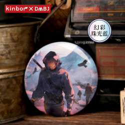 kinbor 盗墓笔记珠光吧唧日落归途正版张起灵周边75mm徽章