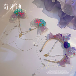 奇米迪女童公主超仙洛丽塔发箍新品儿童甜美海洋发饰24152