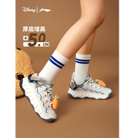 李宁 曲奇鞋休闲女鞋疯狂动物城2025冬季厚底网红运动鞋AGCV254