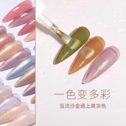 -- 美甲  百变流沙胶
