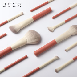 USER 假日系列12支化妆刷套装遮瑕眼影腮红高光散粉刷