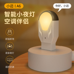 DUTRIEUX 小夜灯红外遥控空调伴侣家用USB插电床头迷你智能语音小夜灯遥控
