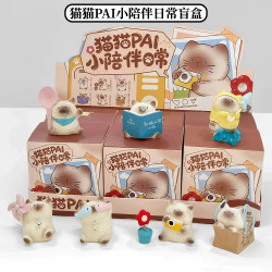 正品猫猫PAL小陪伴日常盲盒手办可爱猫咪创意桌面摆件送女生礼物
