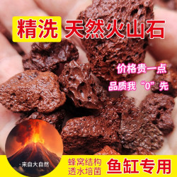 精洗天然火山石底砂鱼缸造景过滤古法养鱼生态缸专用石头