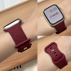新年招财猫硅胶印花iwatch10表带合集适用于s9applewatchs8se男女