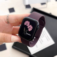 适用iwatch9硅胶se2苹果手表8表带applewatchultras9苹果手表表带