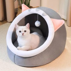 半封闭猫窝狗窝冬款加厚柔软保暖宠物窝冬季猫咪睡觉专用四季通用